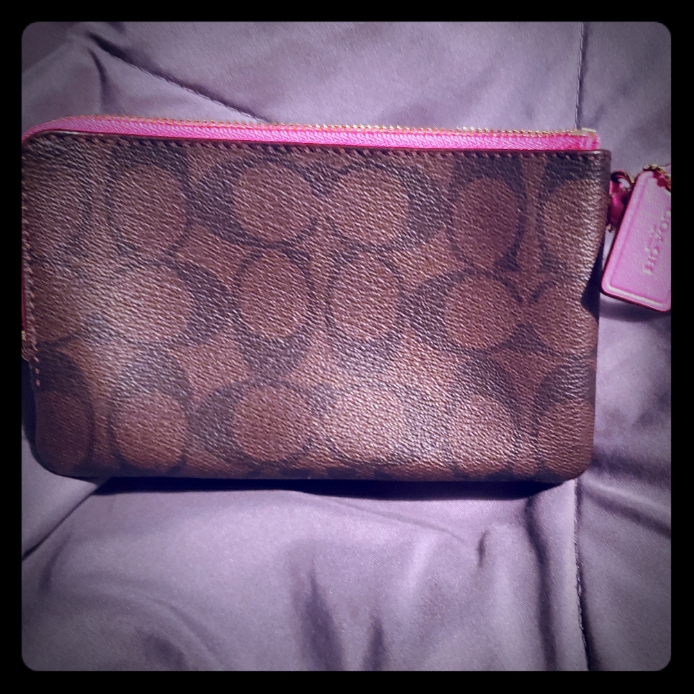 Coach double sided wallet / wristlet